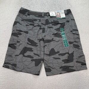 Denali Stretch Hybrid Cargo Short Men's Size 40 Belted Camo Performance 11" NWT